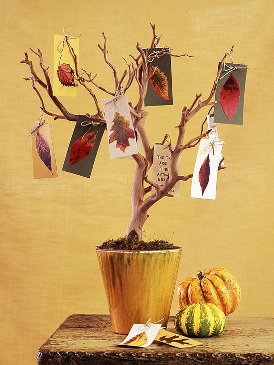 bricolage-Halloween-idées-faciles-créatives-arbre-feuilles