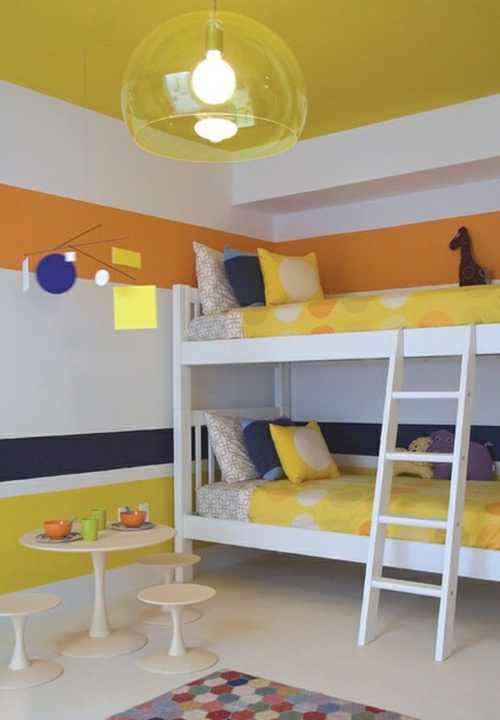 chambre d'enfant moderne-lits-superposés