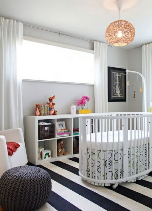 chambre de bébé moderne-sol-rayures