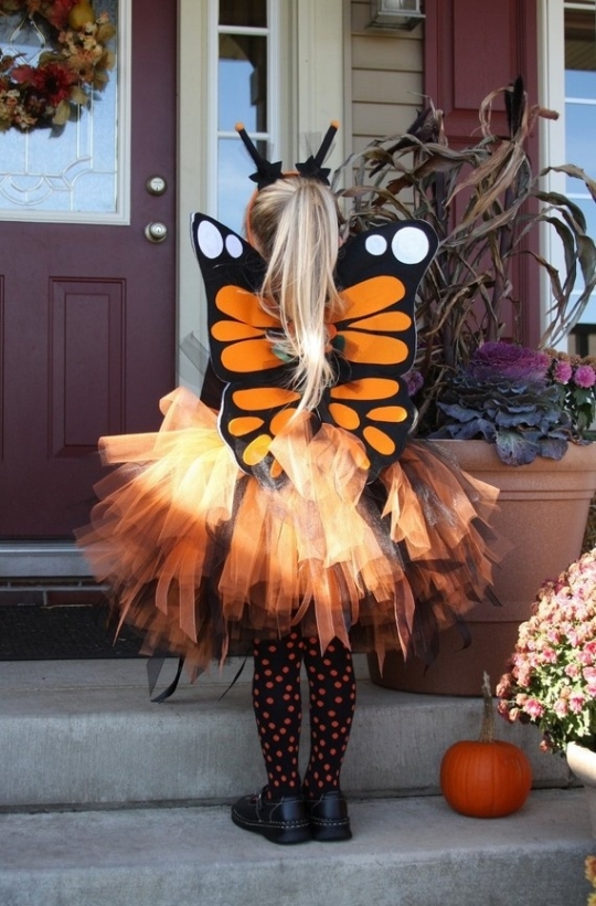 costume-enfants-papillon-idées-costumes-Halloween-magnifiques costumes d'Halloween