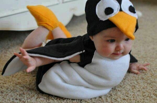 costumes-Halloween-drôles-bébé-pingouin costumes Halloween