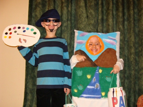 costumes-Halloween-drôles-peintre-peinture