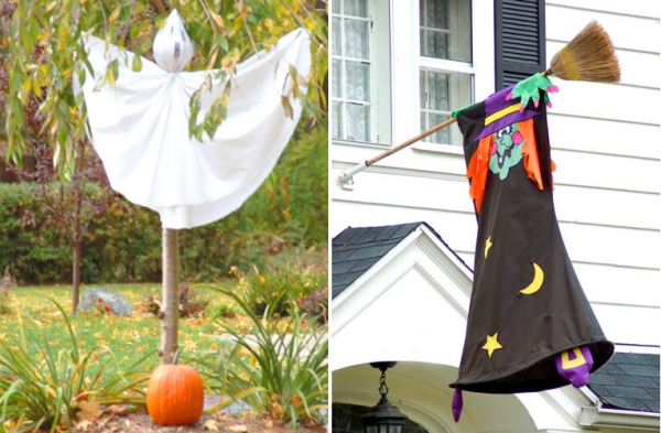 déco-Halloween-jardin-idées-sorcière-balai-fantôme