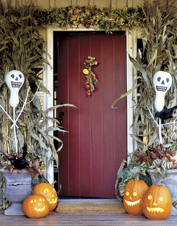 décoration Halloween facile effrayante-lanternes-citrouilles-fantômes