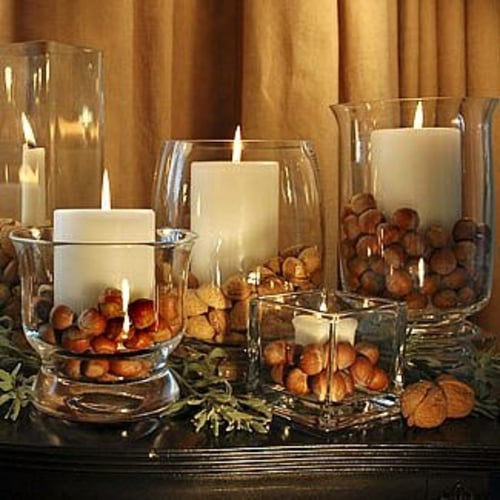décoration-automne-DIY-idées-faciles-inspirantes-vases-bougies-noix-noisettes