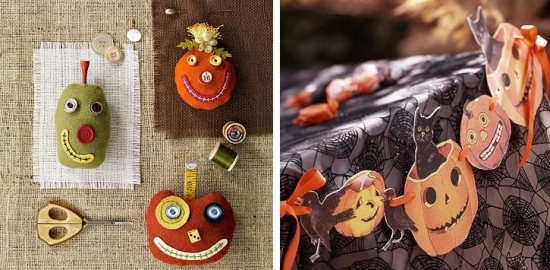 décoration-citrouille-Halloween-idées-DIY-guirlande-papier