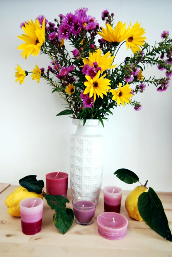 décoration-florale-belles-idées-fleurs-automne-bouquet-fleurs-fraîches