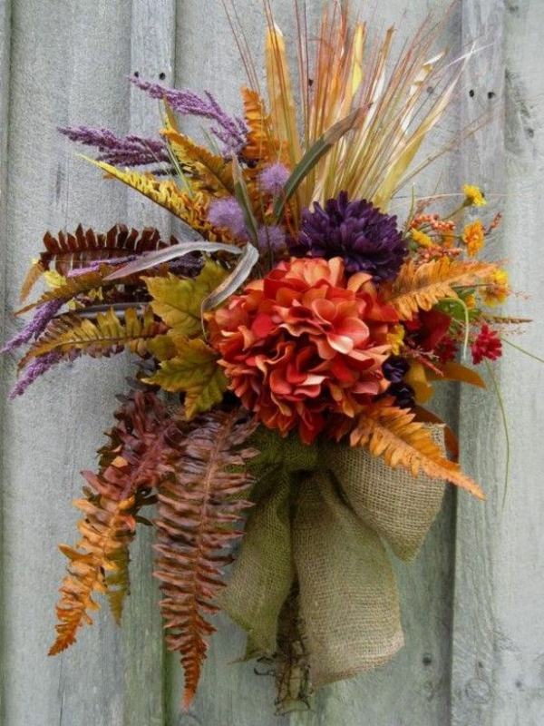 décoration-florale-belles-idées-fleurs-automne-exotiques décoration florale