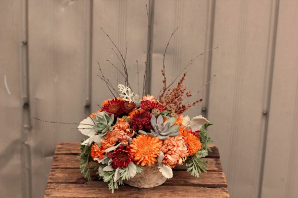 décoration-florale-belles-idées-fleurs-automne-petit-bouquet-fleurs-automnales