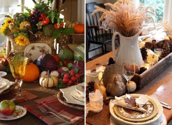 décoration-originale-table-fête-automne-style-rustique
