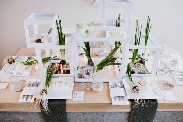 décoration-table-DIY-idées-élégantes-narcisse-blanc