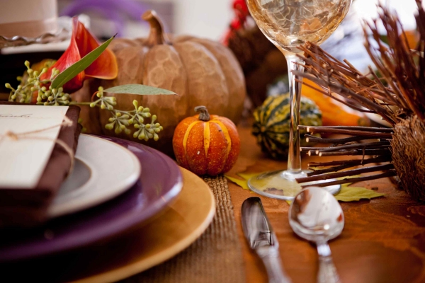 décoration de table pour l'automne citrouilles-typiques-saison