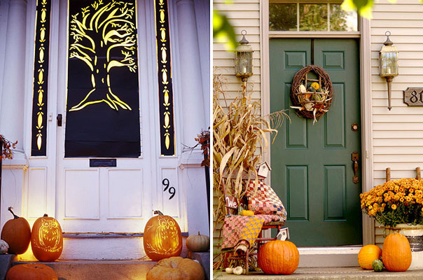 déco-Halloween-jardin-idées-citrouilles-lanternes-fleurs