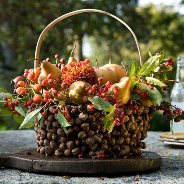 déco-automne-DIY-glands-idées-panier-glands-fruits