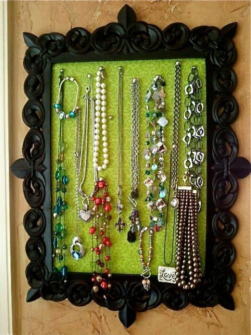 décoration pratique DIY tableau porte-bijoux super