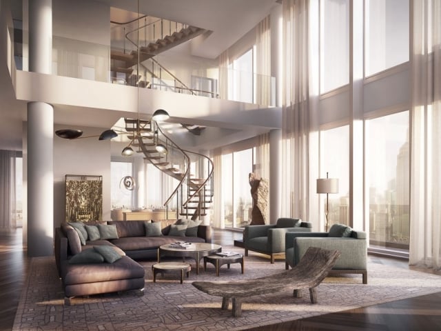 escalier-colimaçon-appartement-penthouse-couleurs-neutres