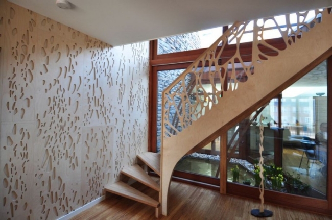escalier-design-moderne-salon-intéressant escaliers design et modernes
