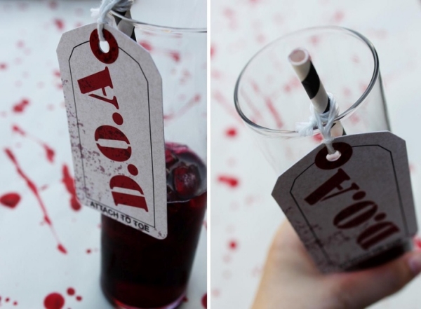 idées-décoration-Halloween-Dexter-paille-boire-étiquettes-morgue