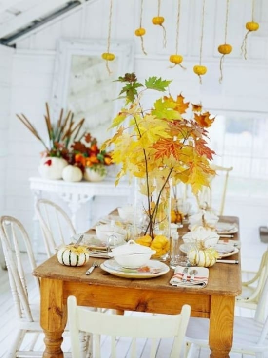 idées-décoration-automne-cuisine-blanche-contraste