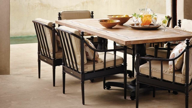 Mobilier pour un coin repas extérieur 48 idées magnifiques Table a manger en fer