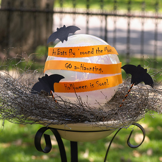 idées-originales décoration pour Halloween chauves-souris-branches