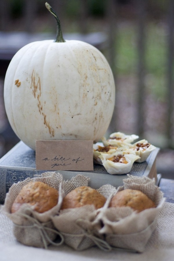 idées de décoration automnale citrouille-petits-gâteaux