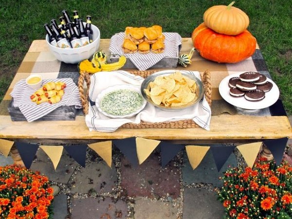 idées de décoration automnale fête-jardin-amuse-bouche