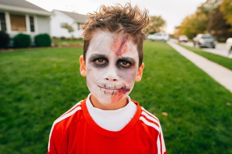 idée make up garçon ado zombie déguisement halloween