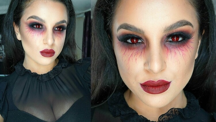 Maquillage d’Halloween qui fait peur : 50 idées en photos et vidéos