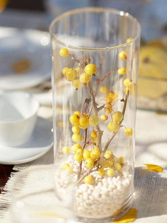 idées-de-déco-automnales-originales-matériaux-naturels-verre