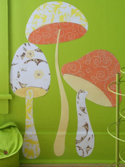 idées-de-déco-murales-automnales-originales-champignon