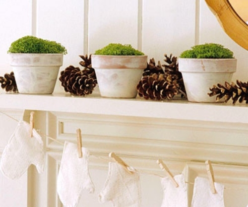 idées-décoration-automnale-traditionnelle-pommes-pins-cheminée