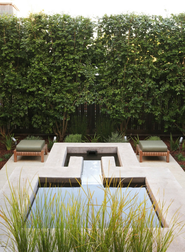 jardin-printemps-aménagement-jardinage-idées-piscine-design-intéressant