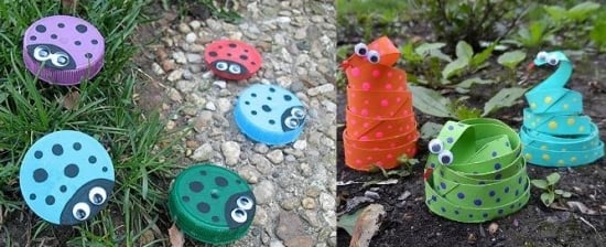 jeux de plein air pour enfants loisirs-créatifs-serpents-multicolores