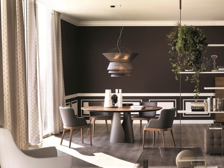 luminaires design -suspension-marron-élégante-GIANO