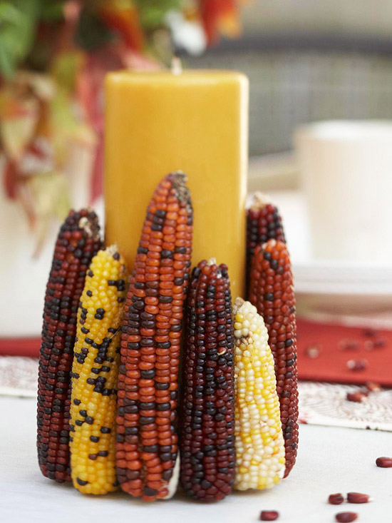 maïs-indien-idée-géniale-décoration-bougie-table-automne