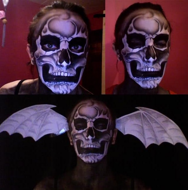 maquillage-Halloween-femme-groupe-nu-métal-avenged-sevenfold