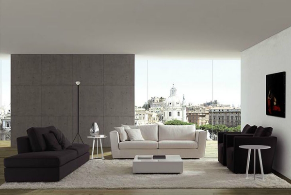 meubles design italien ensemble-salon-blanc-noir-lambert