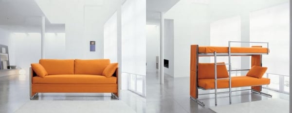 mobilier design compact canapé-lits-superposés-gagner-espace