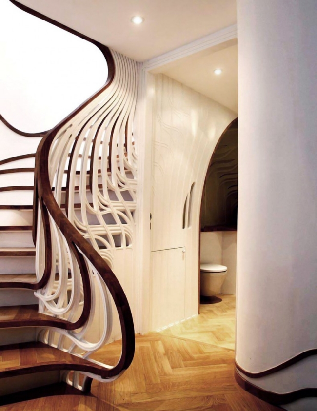 moderne-salon-design-escalier-inhabituel