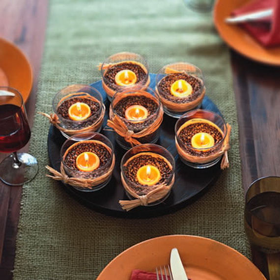 porte-bougies-romantiques-décoration-table-automne