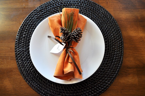 rond-serviettes-cônes-décoration-table-automne