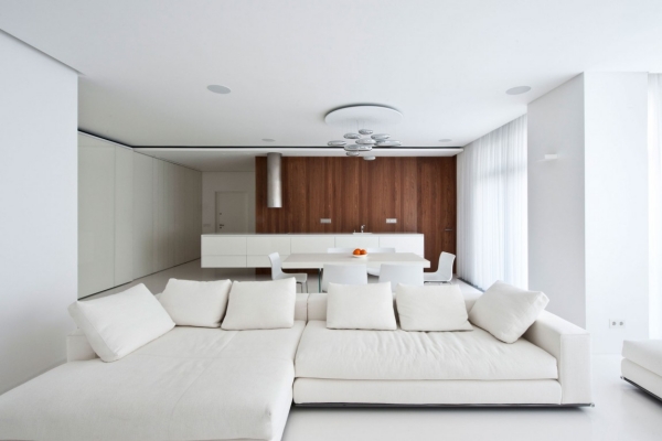 salon-moderne-complètement-blanc-seul-accent-armoire-bois
