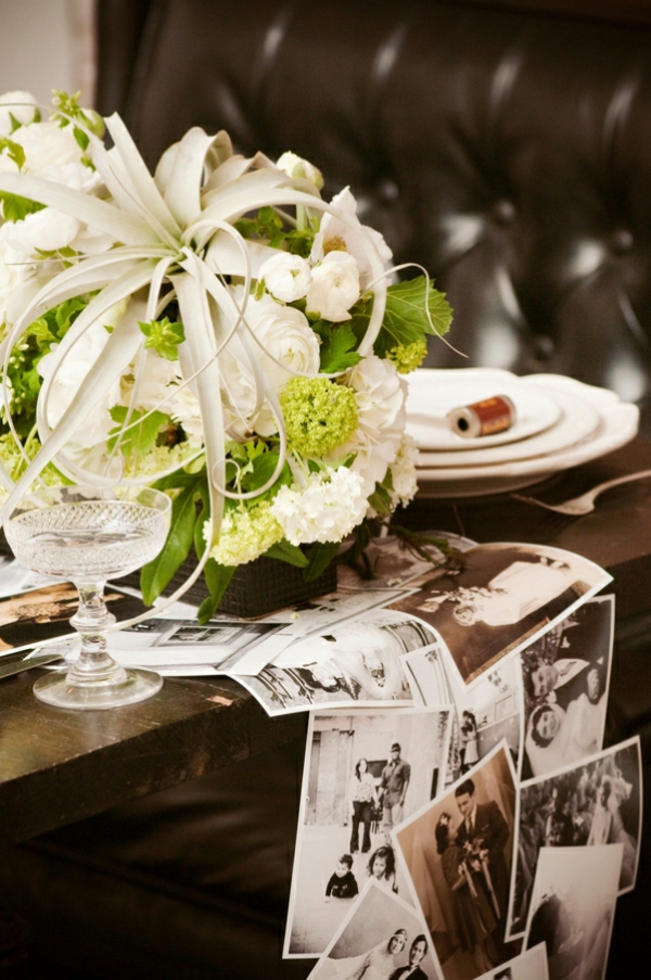 table-idées-décoration-romantique-atmosphère-fêtes-bouquet-roses-blanches