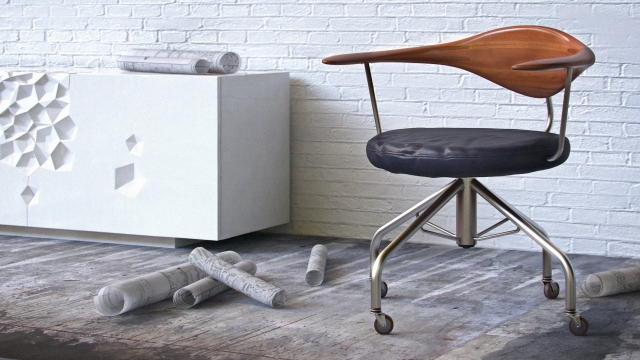 100-photos-meubles-scandinaves-design-unique-chaise-bois-cuir-métal-roulettes