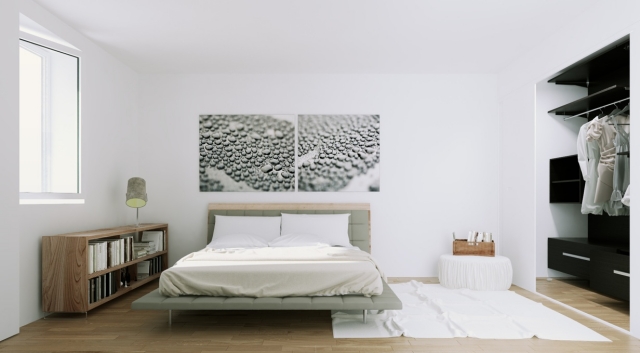 100-photos-meubles-scandinaves-design-unique-formes-épurées-table-chevet-ronde-blanche