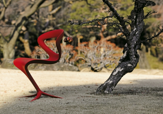 chaise rouge 22-modèles-originaux-uniques-chaise-rouge-design-rouge-élégante