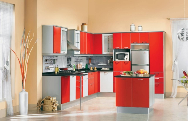 25-idées-cuisine-rouge-accents-blancs-tiroirs-portes-rouges-blanches