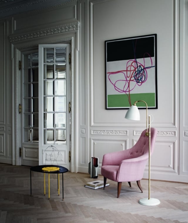 25-idées-mobilier-style-vintage-fauteuil-rose-vintage mobilier style vintage