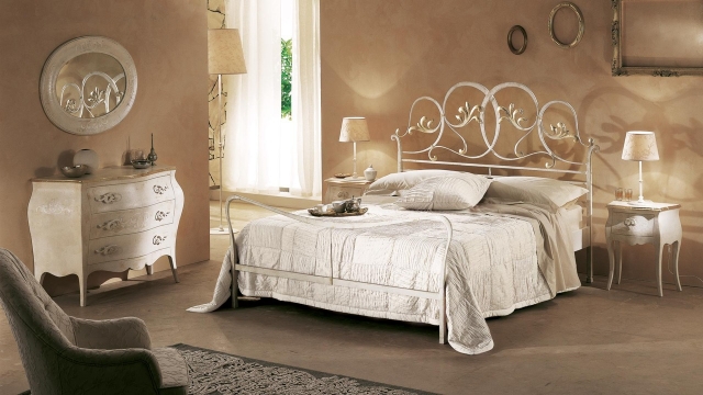 25-idées-tête-lit-originale-fer-forgé-blanche-élégante-fine tête de lit originale